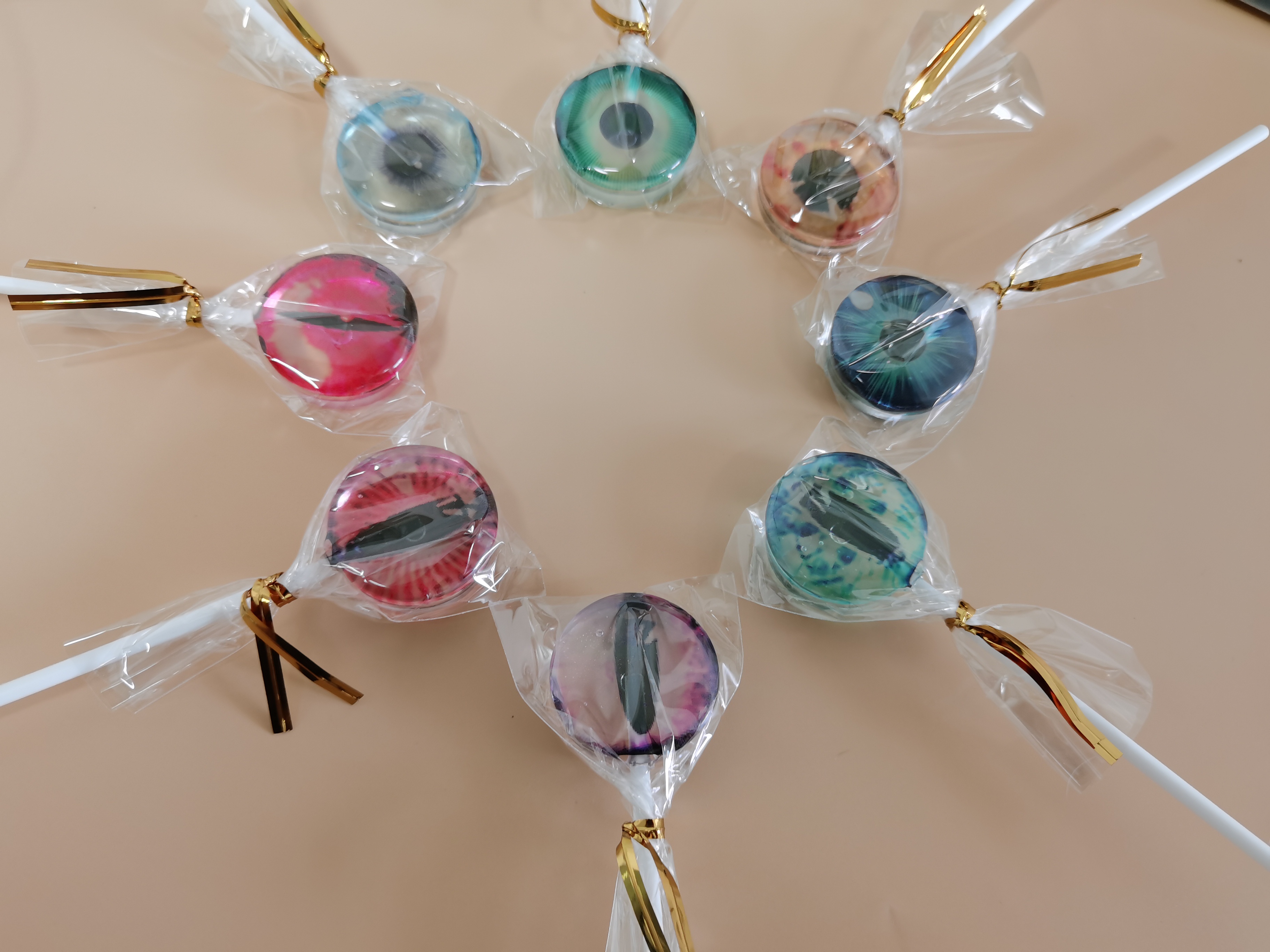 海吉亚生物眼睛图案DIY创意糖果膜片